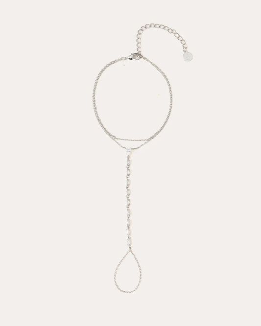 Mía – Cadena de Mano Bañada en Plata