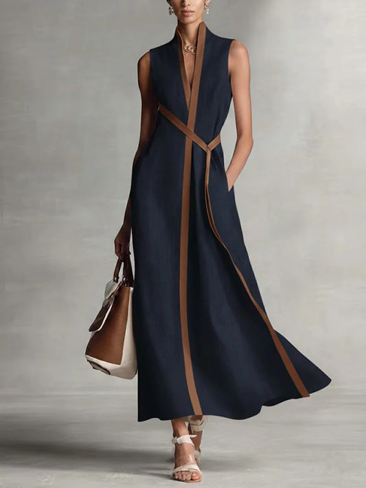 Isadora – Vestido elegante de algodón y lino