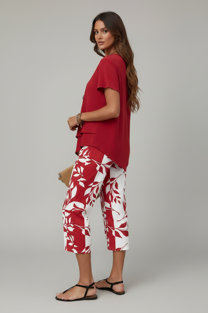 Conjunto rojo - fondo estudio
