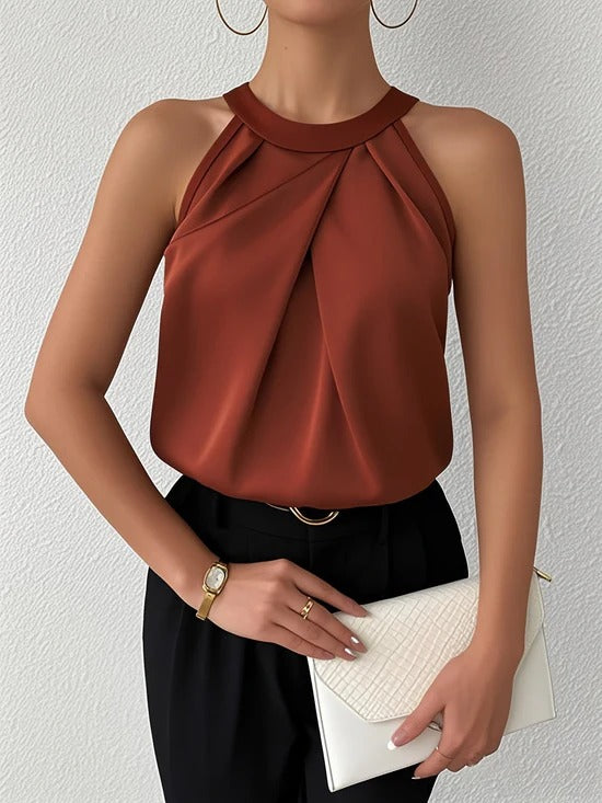 Noemi – Blusa sin mangas elegante