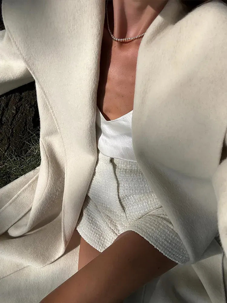 Romy – Abrigo largo de lana elegante