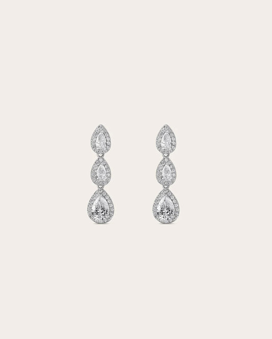 Florencia – Pendientes con Acabado Plateado