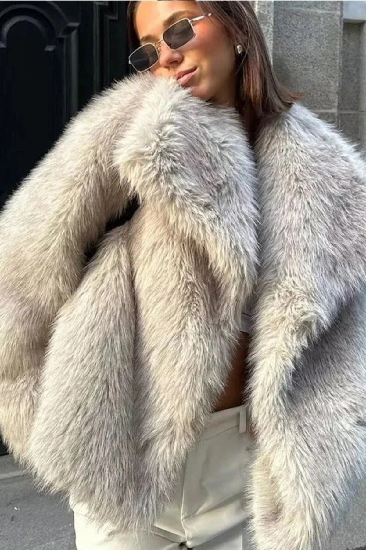 Sue – Chaqueta fluffy