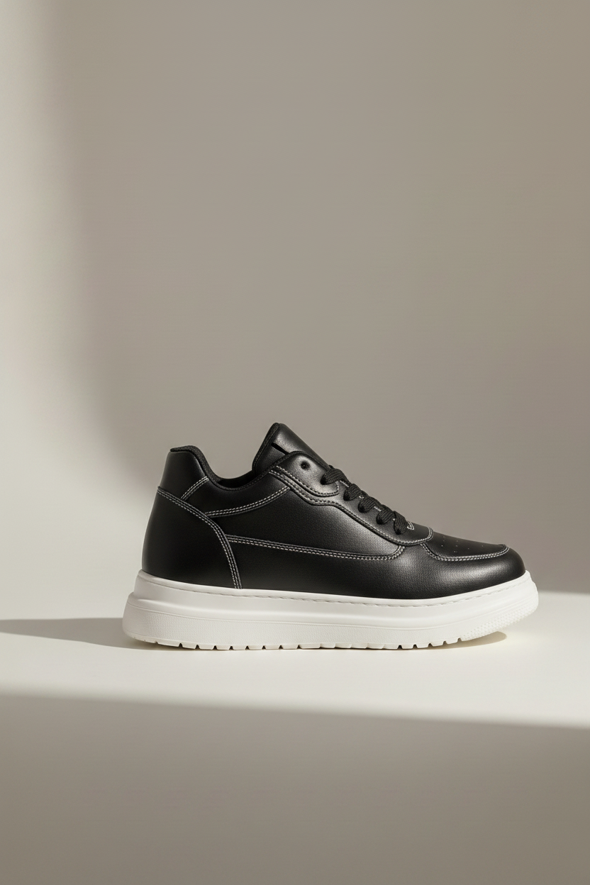 Zapatilla negra estudio