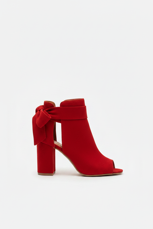 Zapatos rojos sin dedos